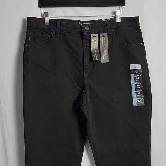 NEW.. LEE.. black jeans.. relaxed, straight leg, high rise.. - Picture 4 of 15